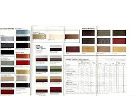 1985 Oldsmobile Color Chip Chart Paint Brochure Cutlass