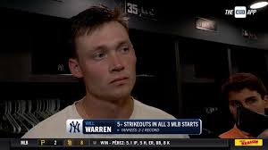 Will Warren strikes out 5 batters against White Sox
