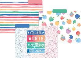 Watercolor File Folders In 2020 Teacher Created Resources File Folder Lettering