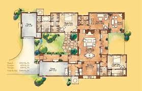Santa Fe Style House Plans House Plans Traditional House Plans Adobe House Courtyard House Plans