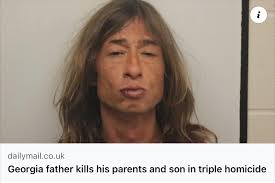 Georgia. A Georgia father has been accused of killing his parents and his  teenage son in a triple homicide. Junior Thomas Babcock, 42, was taken into  custody in Chatham County