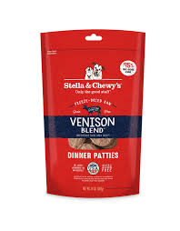 stella chewys freeze dried dog food venison dinner patties 14 oz