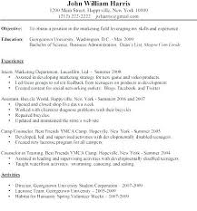 Examples Of Resume For Students Resume For College Undergraduate N ...