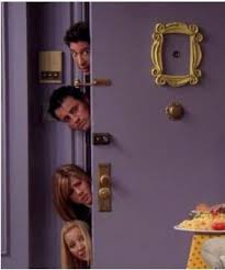 Here S Why Monica S Apartment Walls Were Purple On Friends Purple Walls Monicas Apartment Friends Wallpaper