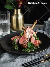 Roast Lamb With Mint Sauce Recipe Kitchen Stories Rezept Minzsauce Lammkarree Lamm Rezepte