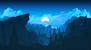 Steam Workshop Firewatch The Valley Firewatch Minimalist Desktop Wallpaper Dark Fantasy Art