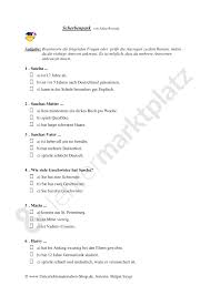 Literaturtest Zu Mit Bildern Lehrmaterial Klassenarbeiten Literatur