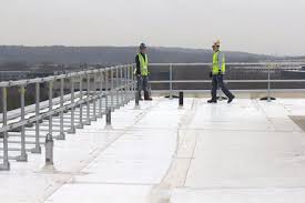 Supported scaffolds with a height to base width (including outrigger supports, if used) ratio of more than four to one (4:1) shall be restrained from tipping by guying, tying, bracing, or equivalent means, as follows: Osha Railing Requirements Everything You Need To Know