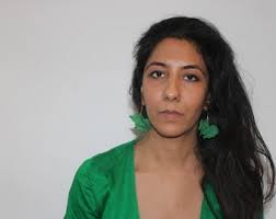 Grass Green Acrylic Petal Drop Hook Statement Earrings