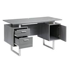 The desk's small footprint lets you take advantage of every inch of your office space. Modern Grey Office Desk With Storage Techni Mobili