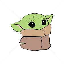 2 Super Cute Baby Yoda Color Svg Png Jpeg Ai Eps Editable Etsy In 2021 Disney Star Wars Cute Babies Yoda