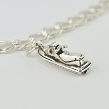 4255 Sterling Silver Jet Ski Charm Silver Sterling Silver Charm Bracelet