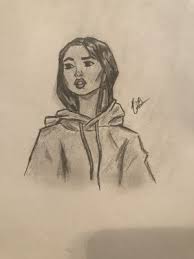 See more ideas about art reference poses, anatomy drawing, hoodie drawing. Hoodie Girl Drawing In Stock