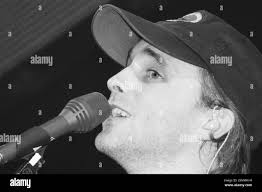 Fran healy playing guitar Black and White Stock Photos & Images