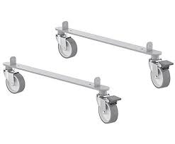 Ikea Kallax Steel Rail Hardware With Casters For Home Or Office Furniture Pieces 2 Pack Includes Kallax Ikea Ikea Kallax Shelving Office Furniture Accessories