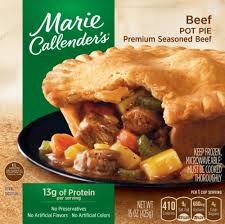 The brand is best known for its line of tv dinners. Marie Callender S Beef Pot Pie Frozen Meal 15 Oz Foods Co