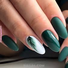 Cute neon green nail art with polka dot, french tip and cross. Nails Design Green