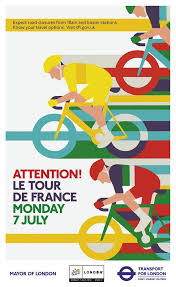 Ad Of The Week Tfl Attention Le Tour De France Creative Review Fahrrad Poster Fahrrad Kunst Plakat