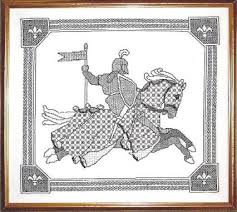This helps you know how much cloth or fabric you need to complete back in ye olden days when i was learning to cross stitch circa 1988, counted cross stitch patterns all included little clipart directions on how to cross stitch. Medieval Blackwork Kits And Patterns