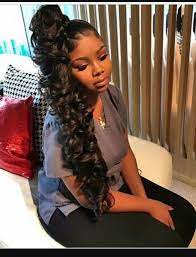Beautiful High Side Ponytail Curly Design High Ponytail Hairstyles Side Ponytail Hairstyles Hair Ponytail Styles