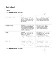 All the research and custom writing services. Doc Rubric Detail Reflective Essay Nikio Nikio Academia Edu