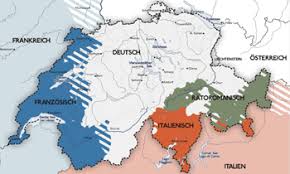 Towards the south and across the alps, italian is spoken; Langues Et Cultures En Suisse Quel Avenir Unicom Universite De Fribourg
