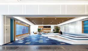 Site02 Ge Shanghai Office Lobby Futuristic Interior Lobby Design Office Lobby