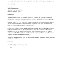 Format the letter in business letter format: Samples Of Reference And Recommendation Letters