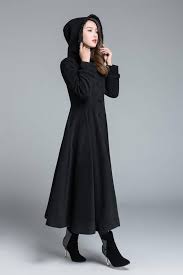 Black Coat Wool Coat Princess Coat Long Trench Coat Swing Etsy Xiaolizi Winterstyle Winter Woolcoat Black Wool Coat Fashion Princess Coat