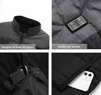 Panngu Gilet Chauffant Incluse Batterie S, Mise à niveau Veste Chauffante,  Chargement USB Chauds Gilet pour Homme Femme Ski en Plein air Randonnée ...
