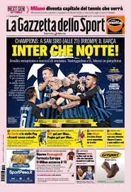 Cristi chivu inca nu stie daca va continua sezonul viitor la inter milano. Rassegna Stampa Gazzetta Dello Sport Inter Che Notte