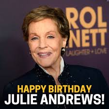 HAPPY BIRTHDAY Julie Andrews.🎉 The actress turns 89 today. 💜Comment your  favorite role of hers!