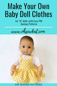 Free doll clothes patterns for 15 inch dolls. Make Easy Doll Clothes To Fit 15 Baby Dolls Like Bitty Baby Oh Sew Kat