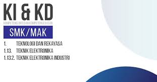 Berikut ini pembagian kompetensi dasar mata pelajaran penerapan rangkaian elektronika kelas xi : Struktur Kurikulum 2017 Teknik Elektronika Industri Ajat Didik Budiansyah
