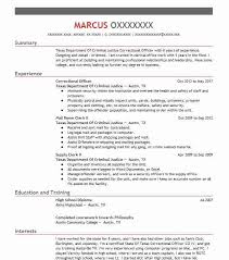 How to write a great cv with no work experience? Correctional Officer Resume Example Law Enforcement Resumes