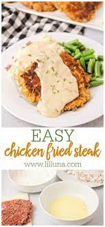 Chicken Fried Steak Recipe With Gravy Lil Luna Recipe Chicken Fried Steak Steak Dishes Chicken Fried Steak Recipe