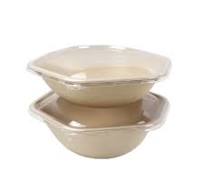 ECO Bagasse Hexagon Bowl with PET Lid