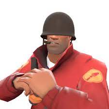 Imagine an epic skin of Soldier 76 where he is wearing a military helmet,  just like the TF2 Soldier. I must admit that I would find it a very good  reference, his