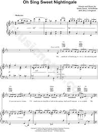 Maybe you would like to learn more about one of these? Ilene Woods Oh Sing Sweet Nightingale Sheet Music In Eb Major Transposable Download Print Sku Mn0058283