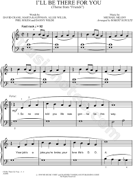 The Rembrandts I Ll Be There For You Sheet Music Easy Piano In G Major Download Print Piano Sheet Music Letters Flute Sheet Music Piano Sheet Music Beginners