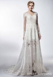 Vintage Style Lace A Line Wedding Dress With Long Sleeves Style Hfw2768 Wedding Dresses Gowns Of Elegance A Line Wedding Dress