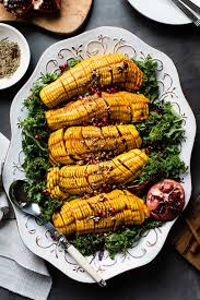 Maple Cinnamon Hasselback Delicata Squash Is Elegance With Ease The Soft Skin Of Delicata Sq Delicata Squash Recipe Delicata Squash Vegetarian Recipes Healthy