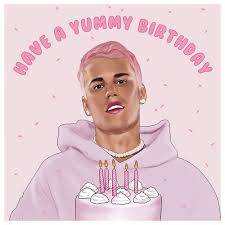 You don't even know you. Central 23 Justin Bieber Yummy Birthday Fun Birthday Card