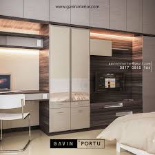Lemari Pakaian Backdrop Tv Dan Meja Kerja Tergabung Menjadi 1 Kabinet Built In Full Plafond Untuk Anda Yang Ingin Mendapatkan Lemari Pakaian Lemari Kabinet