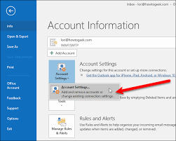 This will open the recent screen. How To Change The Reply To Address For Email Messages In Outlook