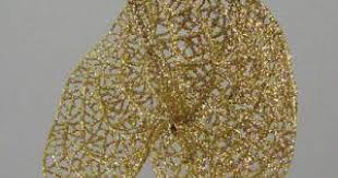 34 artificial foxglove orchid flower stems, white silk orchids spray. Gold Artificial Flowers