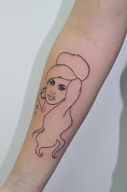 The artist who inked amy winehouse's favourite body art tells the story of their friendship. Tattoo S By Aj Amy Winehouse From A Line Drawing Facebook