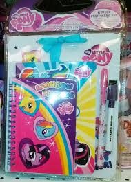 My Little Pony 6 Piece Stationery Set Little Girl Toys Pony Gift Baby Girl Toys