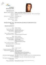 Experimente o nosso gerador de currículos online. Europass Curriculum Vitae Download Em Portugues Cv Template Cv Design Template Curriculum Vitae
