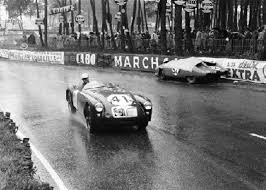 Late In The 1955 Rainy Race 41 Mg Finished 12th It S Passing 52 Monople Panhard Which Had An Accident The 23rd Hou Sports Car Racing Classic Racing Le Mans